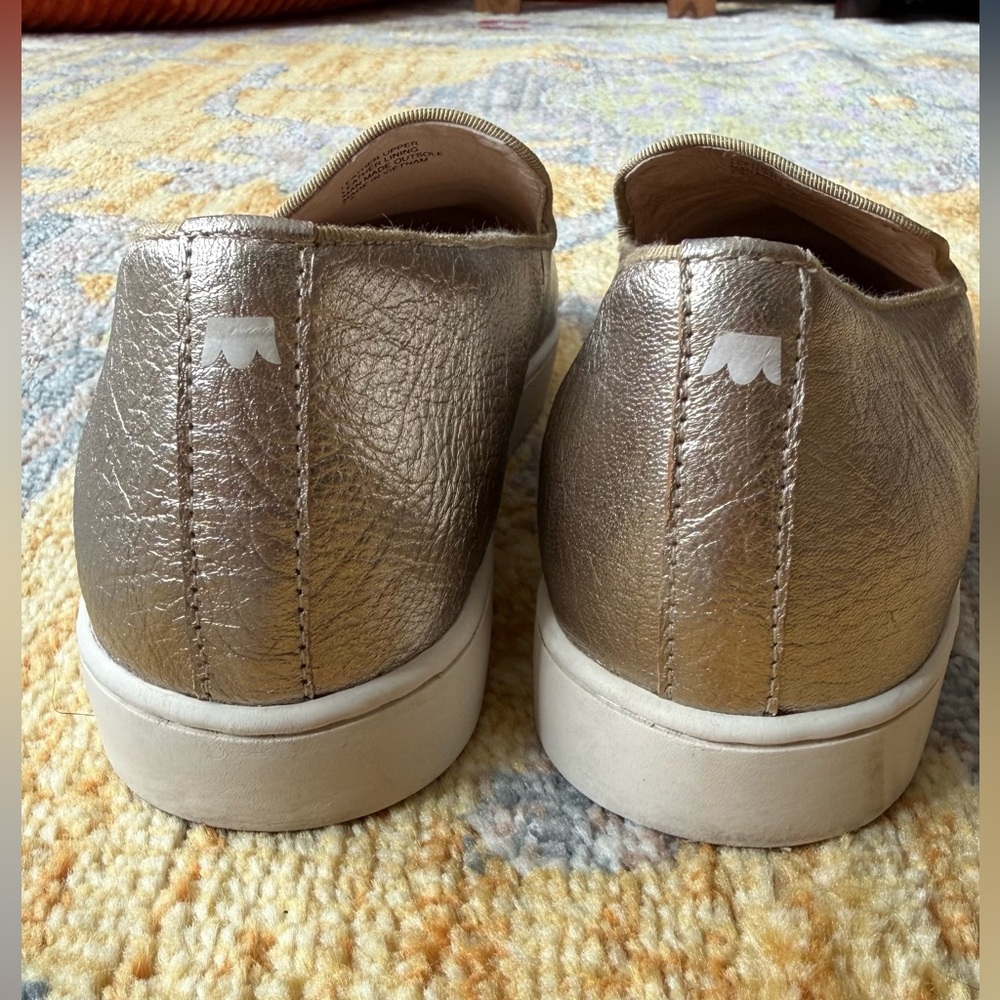 Birdies Gold Leather The Swift Slip On Sneaker 7.5 - Picture 5 of 12